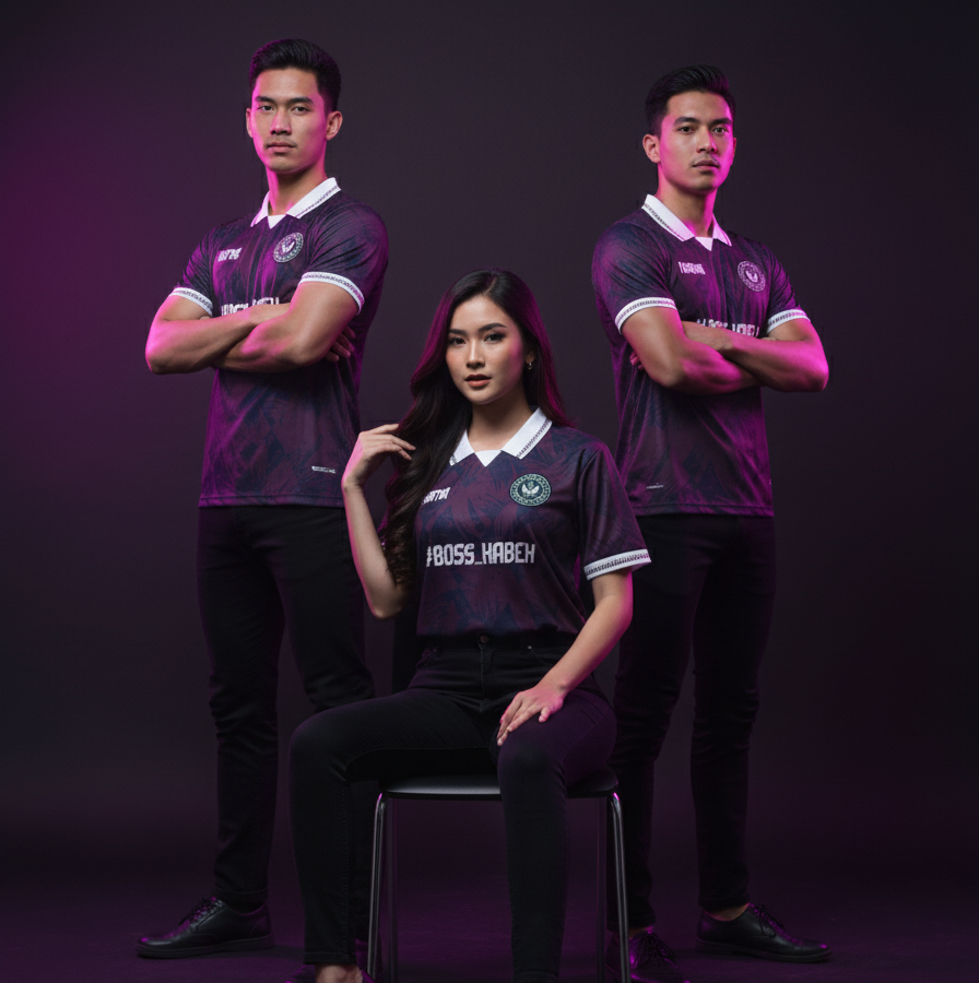Tim AetherSub sedang merancang jersey berkualitas tinggi